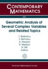 Image for Geometric Analysis of Several Complex Variables and Related Topics