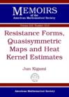 Image for Resistance forms, quasisymmetric maps, and heat kernel estimates
