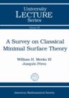 Image for A Survey on Classical Minimal Surface Theory