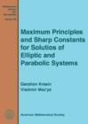 Image for Maximum Principles and Sharp Constants for Solutions of Elliptic and Parabolic Systems