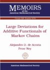 Image for Large Deviations for Additive Functionals of Markov Chains