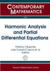 Image for Harmonic Analysis and Partial Differential Equations
