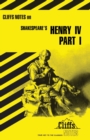 Image for CliffsNotes on Shakespeare&#39;s Henry IV, Part 1