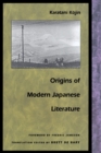 Image for Origins of Modern Japanese Literature