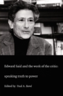 Image for Edward Said and the Work of the Critic