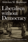 Image for Liberalism without democracy  : nationhood and citizenship in Egypt, 1922-1936