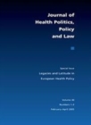 Image for Legacies and Latitude in European Health Policy