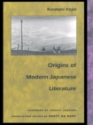 Image for Origins of Modern Japanese Literature