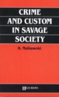 Image for Crime and Custom in Savage Society