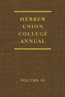 Image for Hebrew Union College Annual Volume 87