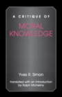 Image for A Critique of Moral Knowledge