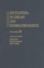 Image for Encyclopedia of Library and Information Science : Volume 29  : Stanford University Libraries to System Analysis
