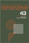 Image for Encyclopedia of Computer Science and Technology, Volume 43