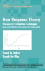 Image for Item response theory  : parameter estimation techniques