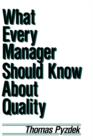 Image for What Every Manager Should Know about Quality