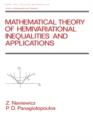 Image for Mathematical Theory of Hemivariational Inequalities and Applications