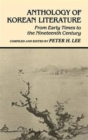 Image for Anthology of Korean Literature : From Early Times to the Nineteenth Century