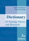 Image for Dictionary of nursing theory and research