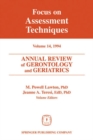 Image for Annual Review of Gerontology and Geriatrics 14; Focus on Assessment Techniques