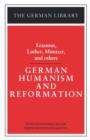 Image for German Humanism and Reformation