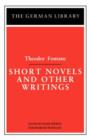 Image for Short Novels and Other Writings: Theodor Fontane