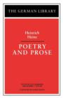 Image for Poetry and Prose: Heinrich Heine
