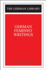 Image for German Feminist Writings