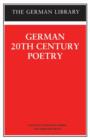 Image for German 20th Century Poetry