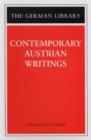 Image for Contemporary Austrian writings