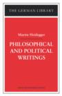 Image for Philosophical and Political Writings: Martin Heidegger