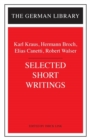 Image for Selected Short Writings
