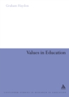 Image for Values in education