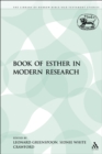 Image for The book of Esther in modern research