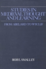Image for Studies in medieval thought and learning: from Abelard to Wyclif