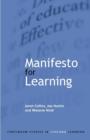 Image for Manifesto for learning  : fundamental principles