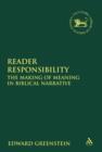 Image for Reader responsibility  : the making of meaning in biblical narrative