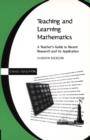 Image for TEACHING AND LEARNING MATHEMATICS