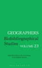 Image for Geographers  : biobibliographical studiesVol. 23 : v. 23