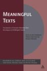 Image for Meaningful texts  : the extraction of semantic information from monolingual and multilingual corpora