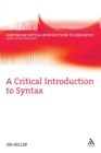 Image for A Critical Introduction to Syntax