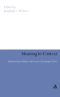Image for Meaning in context  : strategies for implementing intelligent applications of language studies