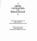Image for Civil Litigation For Paralegals