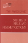 Image for Studies in Bible and feminist criticism