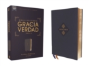 Image for NBLA Biblia de Estudio Gracia y Verdad, Leathesoft, Azul Marino, Interior a dos colores
