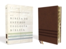 Image for NVI Biblia de Estudio, Teologia Biblica, Leathersoft, Cafe con  Indice, Interior a cuatro colores