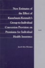 Image for New Estimates of the Effect of Kassebaum-Kennedy&#39;s Group-to-Individual Conversion Provision on Premiums for Individual Health Insurance