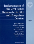 Image for Implementation of the Civil Justice Reform Act in Pilot and Comparison Districts