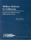 Image for Welfare Reform in California : Results of the 1998 All-County Implementation Survey