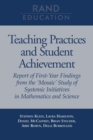 Image for Teaching Practices and Student Achievement : Report of First-year Findings from the &quot;Mosaic&quot; Study of Systemic Initiatives in Mathematics and Science