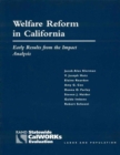 Image for Welfare Reform in California